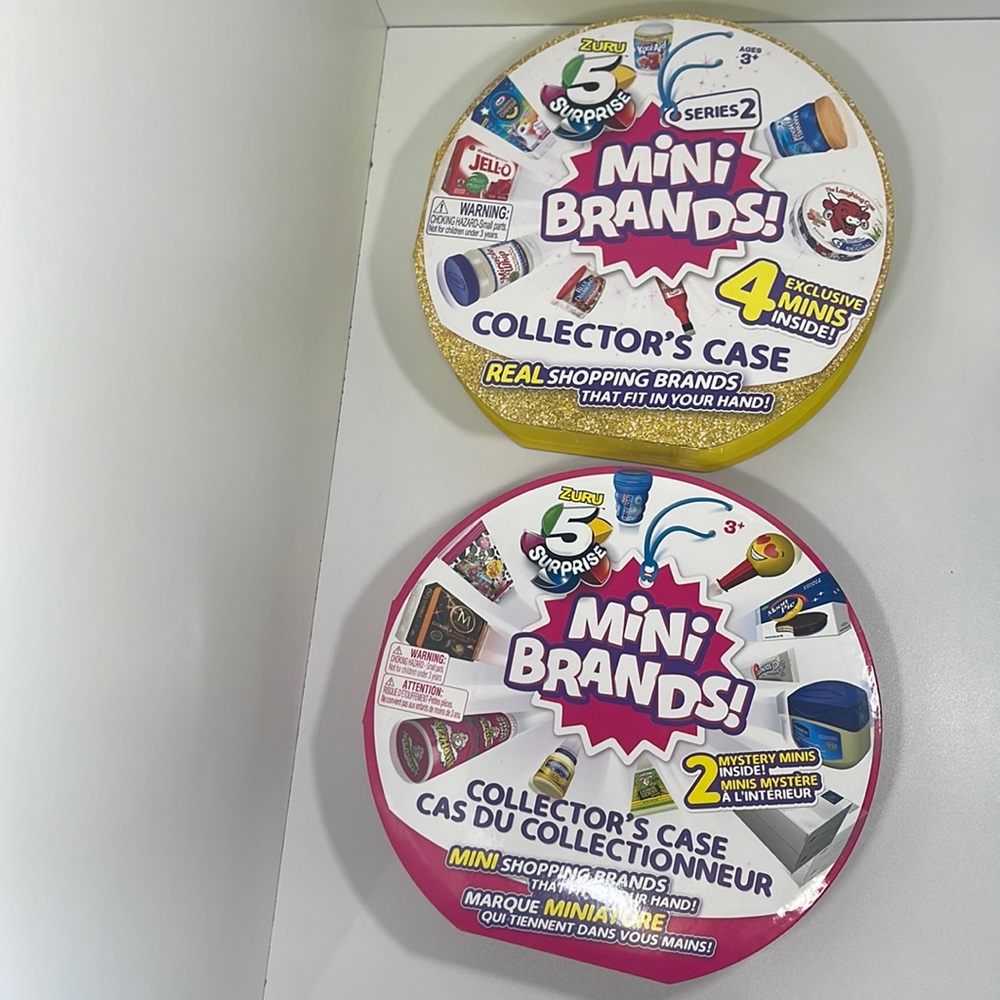 Mini Brands Series 1 & 2 Collector’s Cases Lot – Some Mini Pieces Included